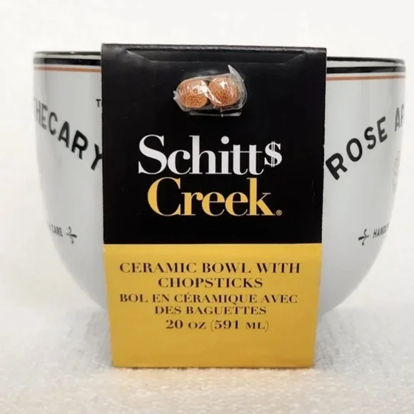 Rose Apothecary Schitts Creek Ramen Bowl with Chopsticks - Picture 6 of 7